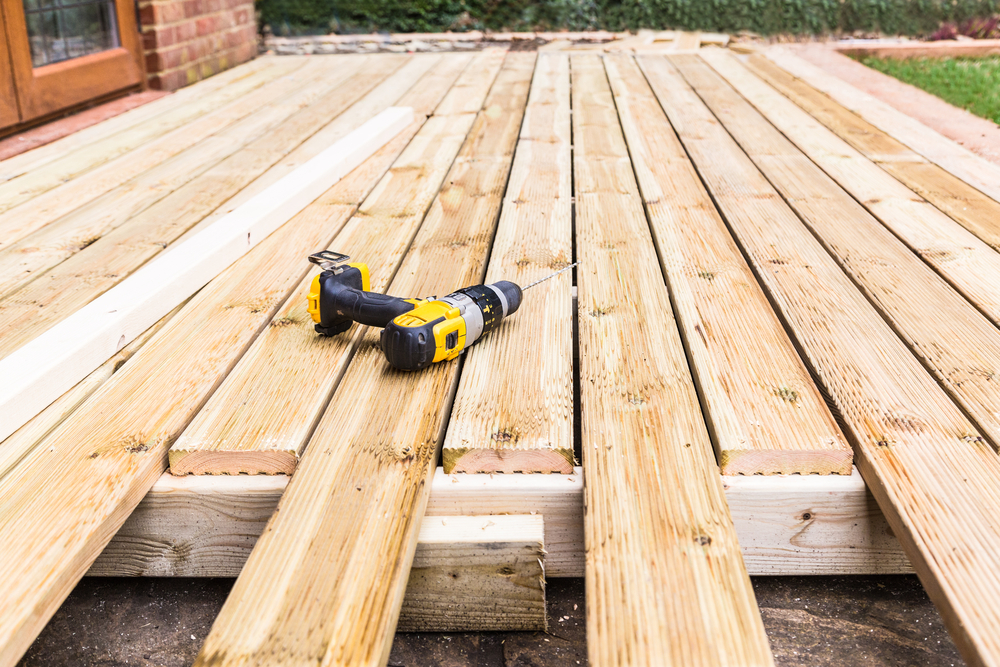 Installation d'une terrasse en bois